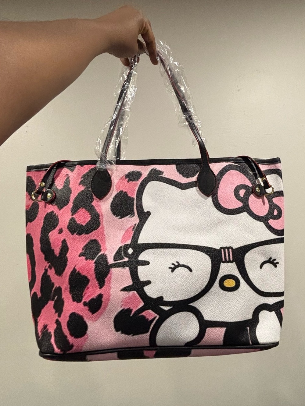 💗 Pink Leopard Glasses Tote